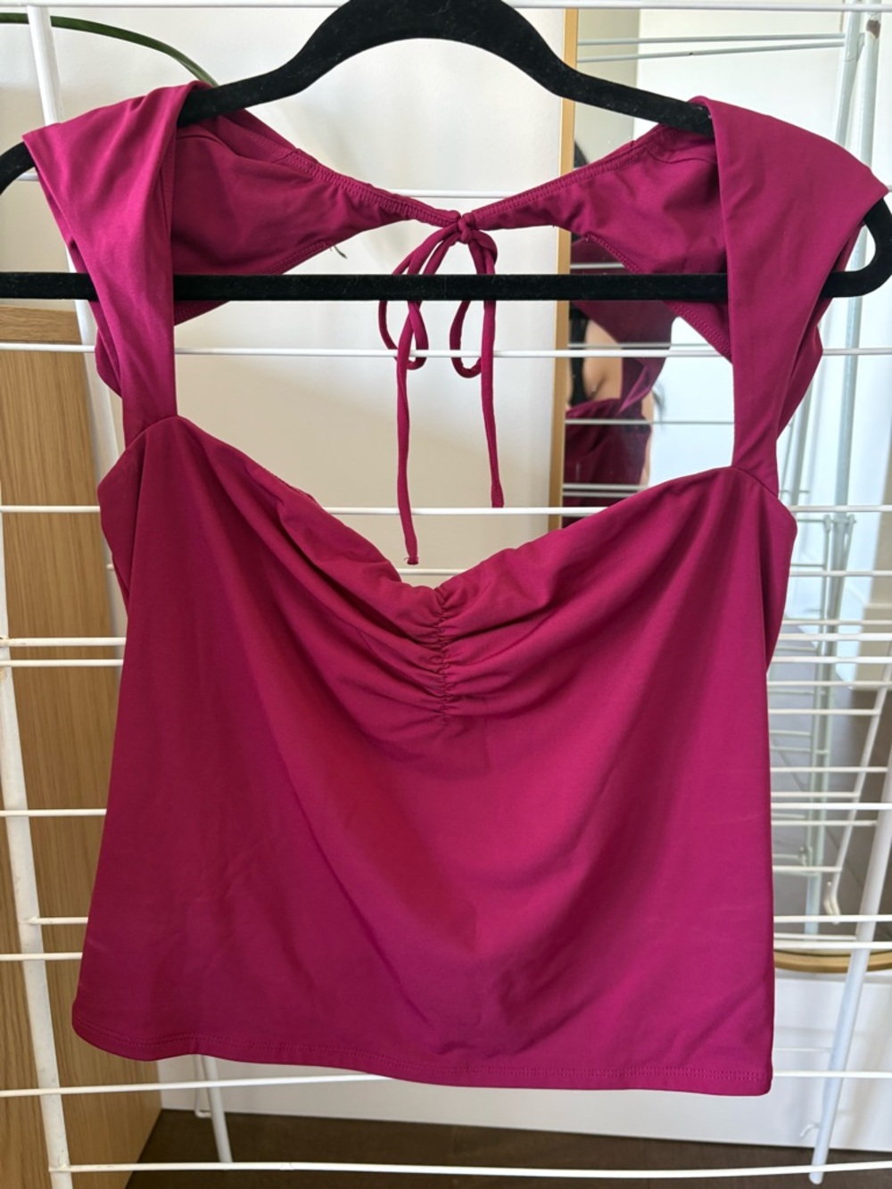 Garage - Fuchsia Ruched Front Tank Top
